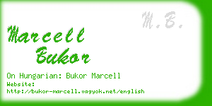 marcell bukor business card